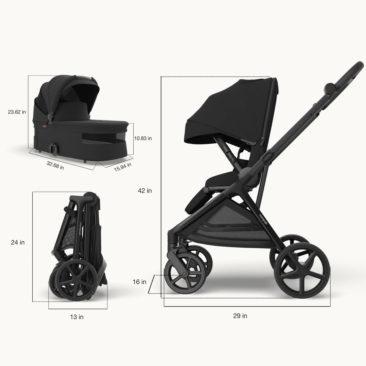 Mompush Vira All-Terrain Stroller