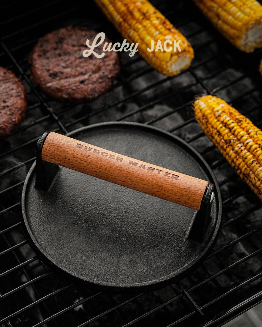 Burger Master Cast Iron Grill Press