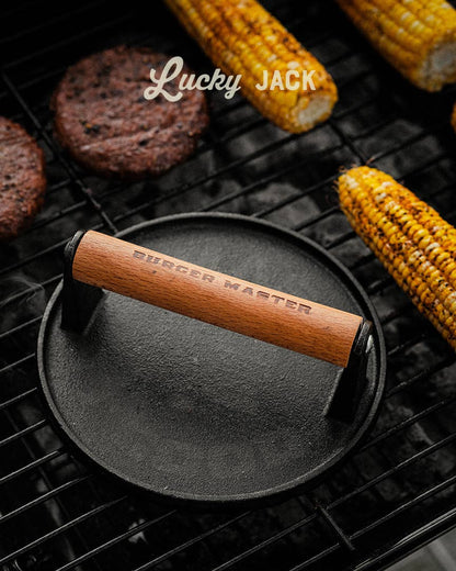 Burger Master Cast Iron Grill Press