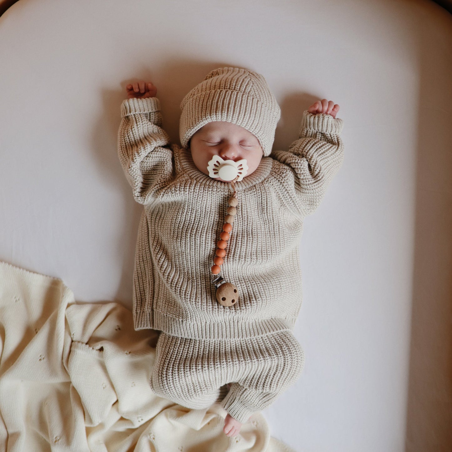 FRIGG Baby's First Pacifier Moonlight Sailing (Cream) 4-Pack