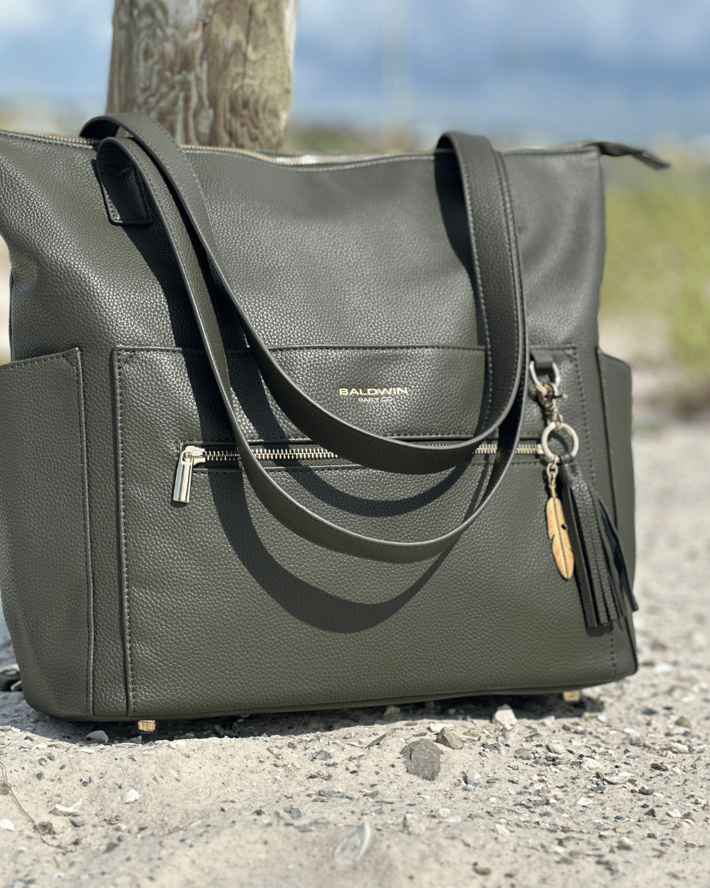 The Lillian Diaper Bag - Palmetto