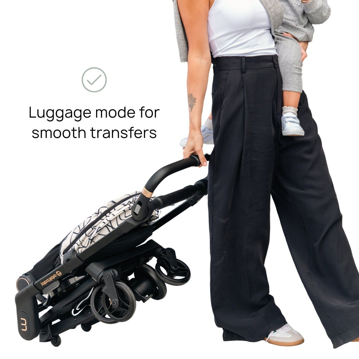 Orbit Baby M+ Compact Stroller with 360 Rotating Seat