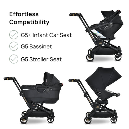 Orbit Baby M+ Compact Stroller with 360 Rotating Seat
