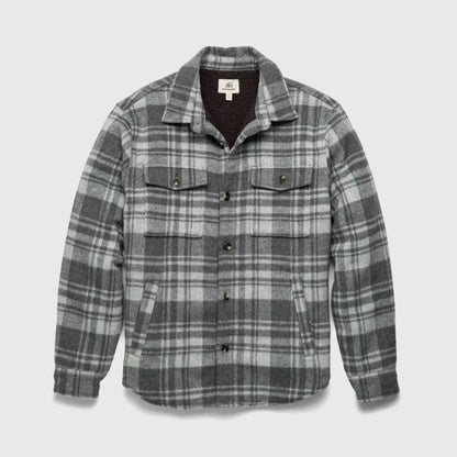 Skip Sherpa Shirt Jacket - Grey Combo