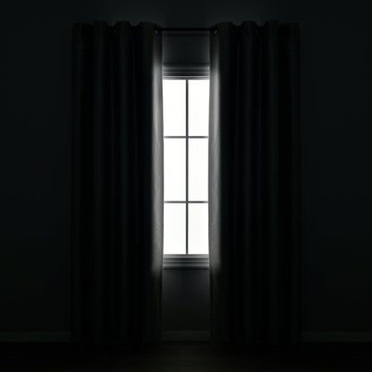 Faux Silk 100% Blackout Window Curtain Panel