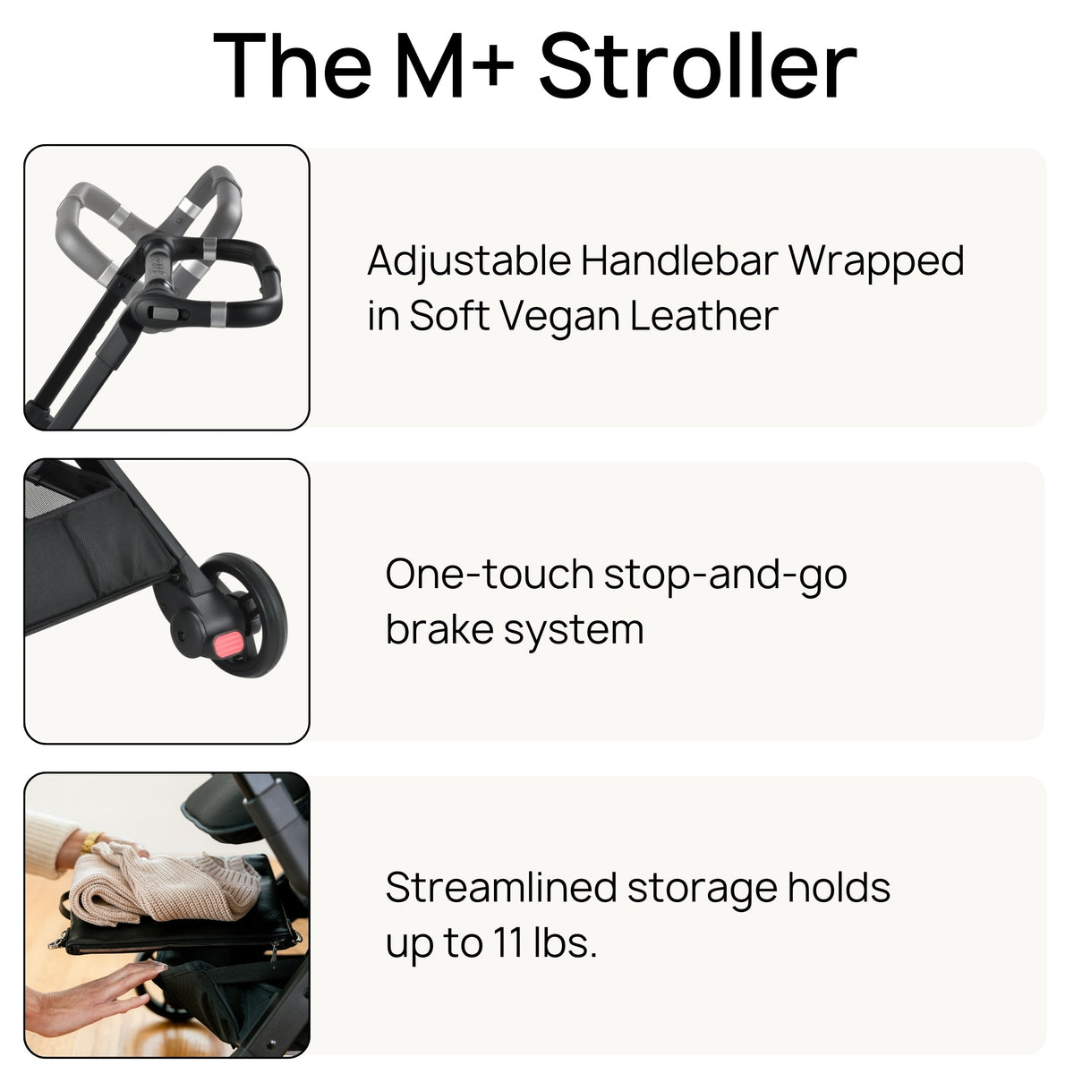 Orbit Baby M+ Compact Stroller with 360 Rotating Seat