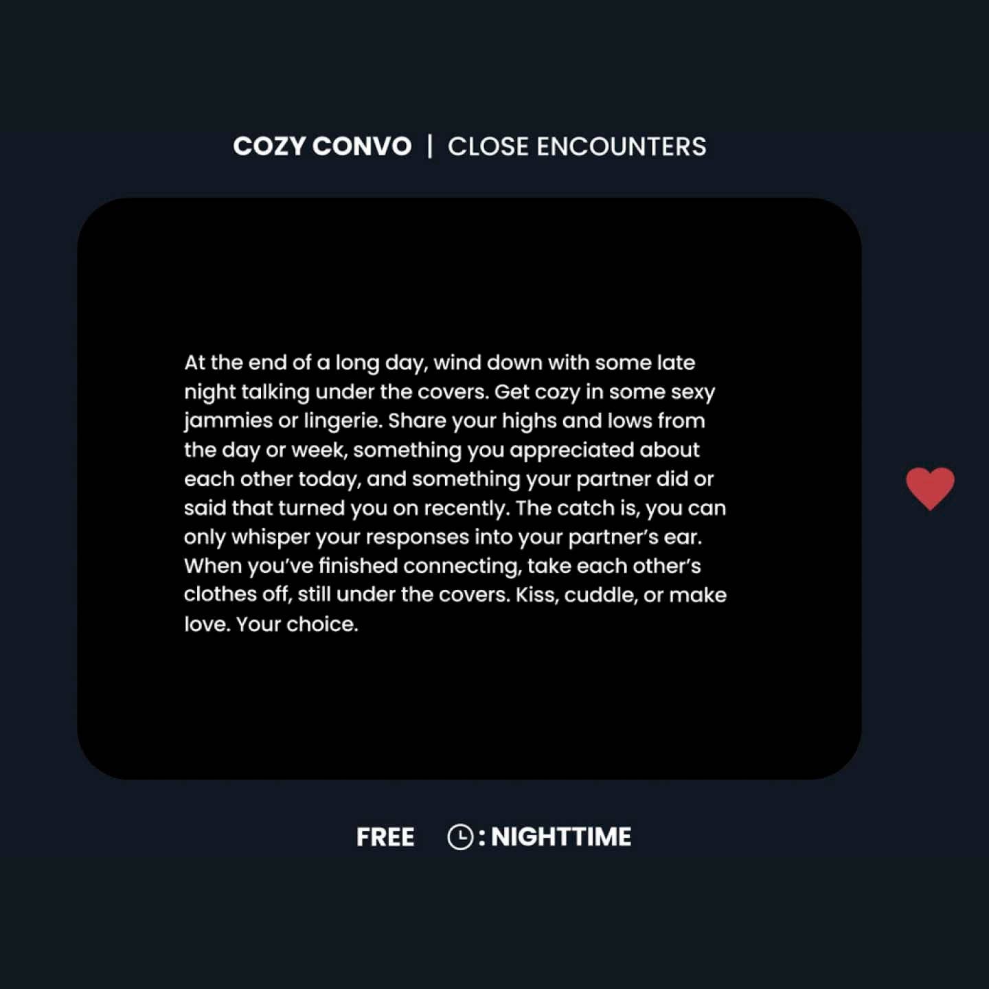 Sexy Couples Game box with 30 scratch-off date night challenges for couples.