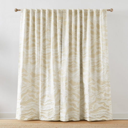 Cascade Wave Blackout Window Curtain Panels