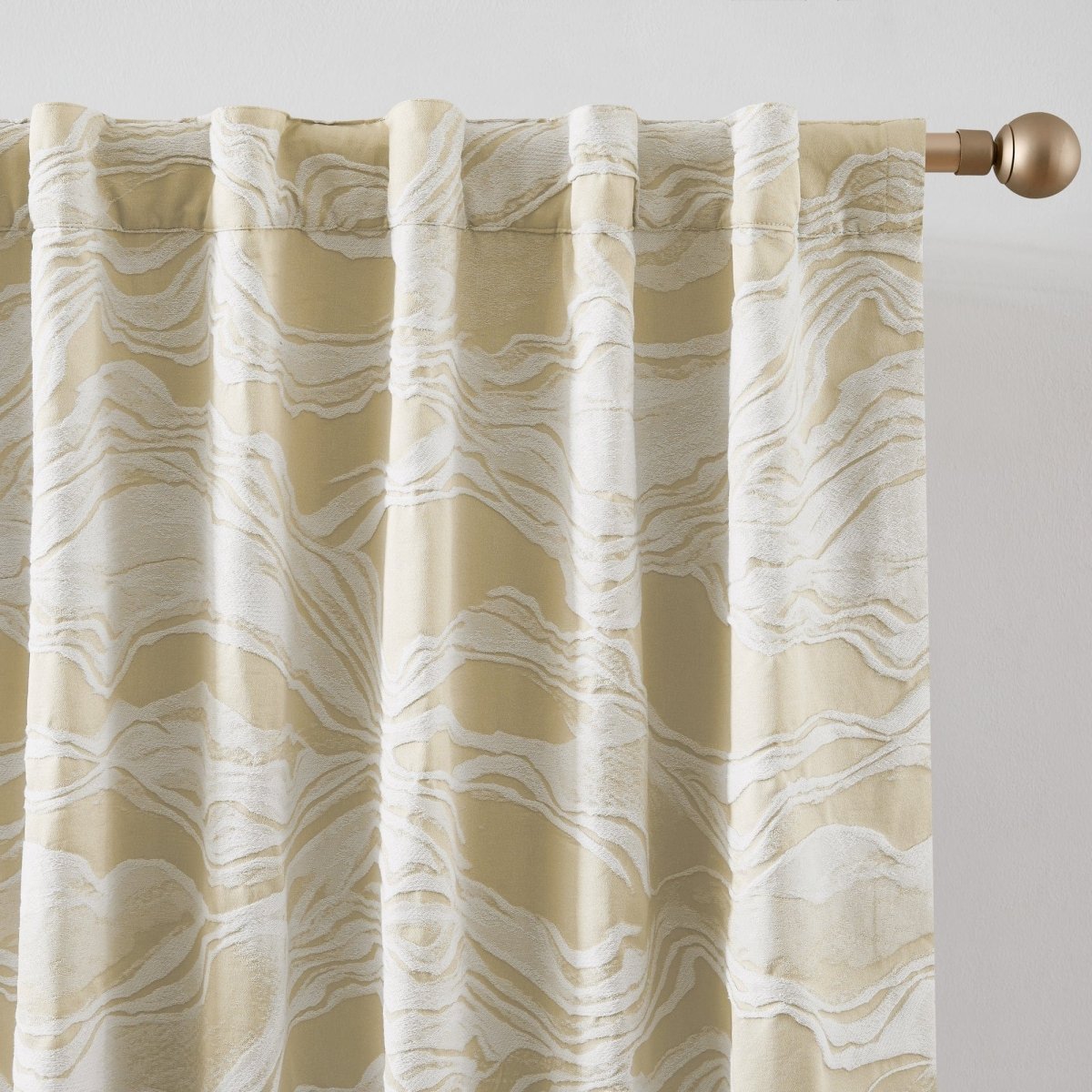 Cascade Wave Blackout Window Curtain Panels