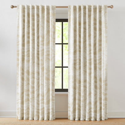 Cascade Wave Blackout Window Curtain Panels