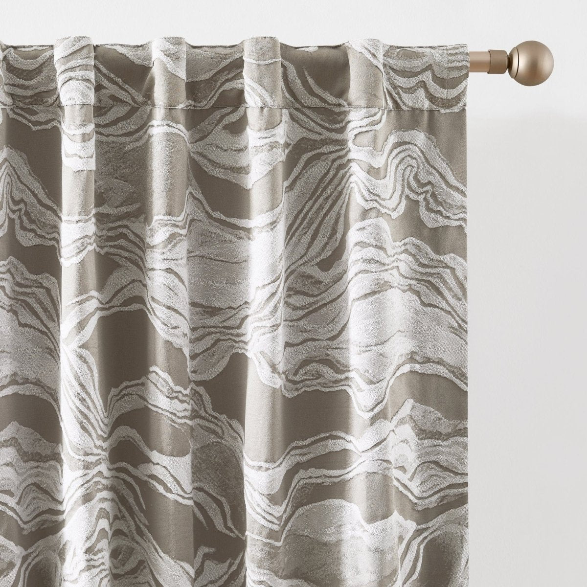 Cascade Wave Blackout Window Curtain Panels
