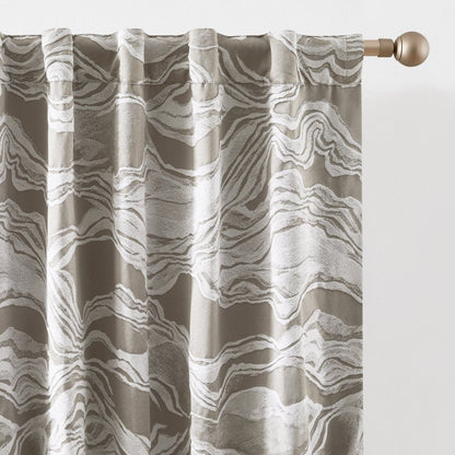 Cascade Wave Blackout Window Curtain Panels