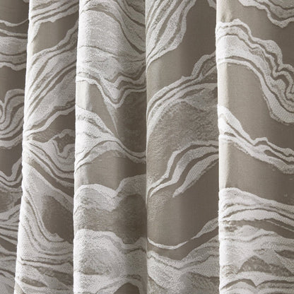 Cascade Wave Blackout Window Curtain Panels