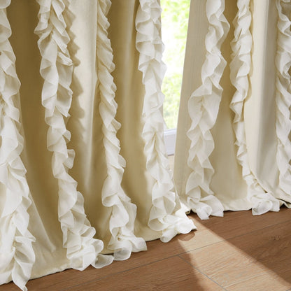 Verdant Path Velvet Blackout Window Curtain Panels