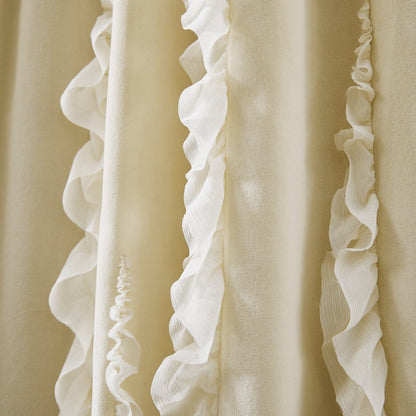 Verdant Path Velvet Blackout Window Curtain Panels