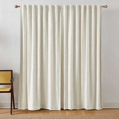 Capstone Whisper Blackout Window Curtain Panels Pair