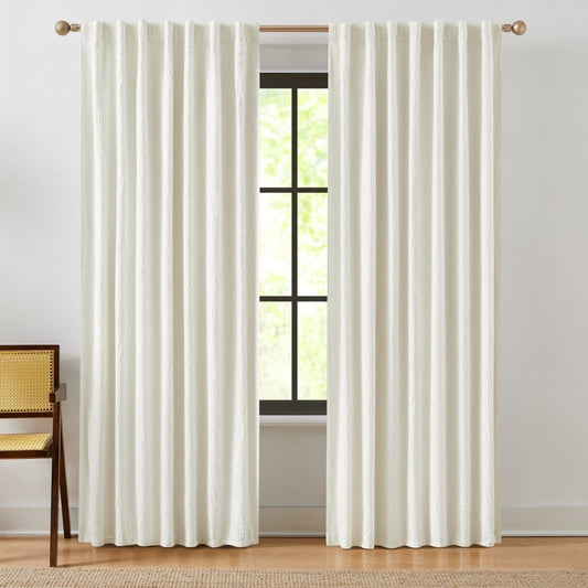 Capstone Whisper Blackout Window Curtain Panels Pair