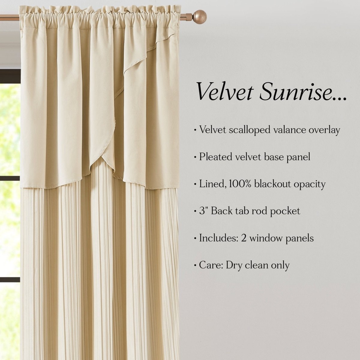 Solar Drift Blackout Window Curtain Panels
