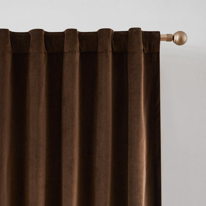 Terran Velvet Blackout Window Curtain Panels