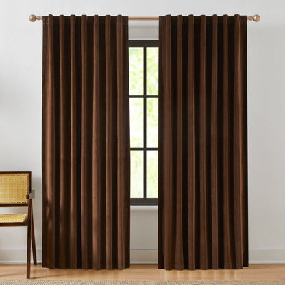 Terran Velvet Blackout Window Curtain Panels