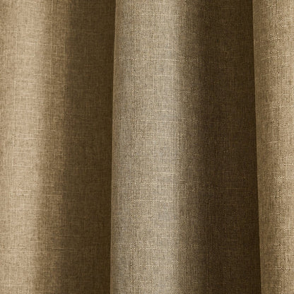 Meena Slub 100% Blackout Window Curtain Panels