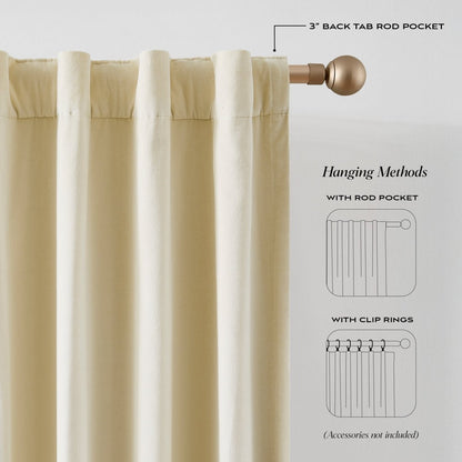 Terran Velvet Blackout Window Curtain Panels