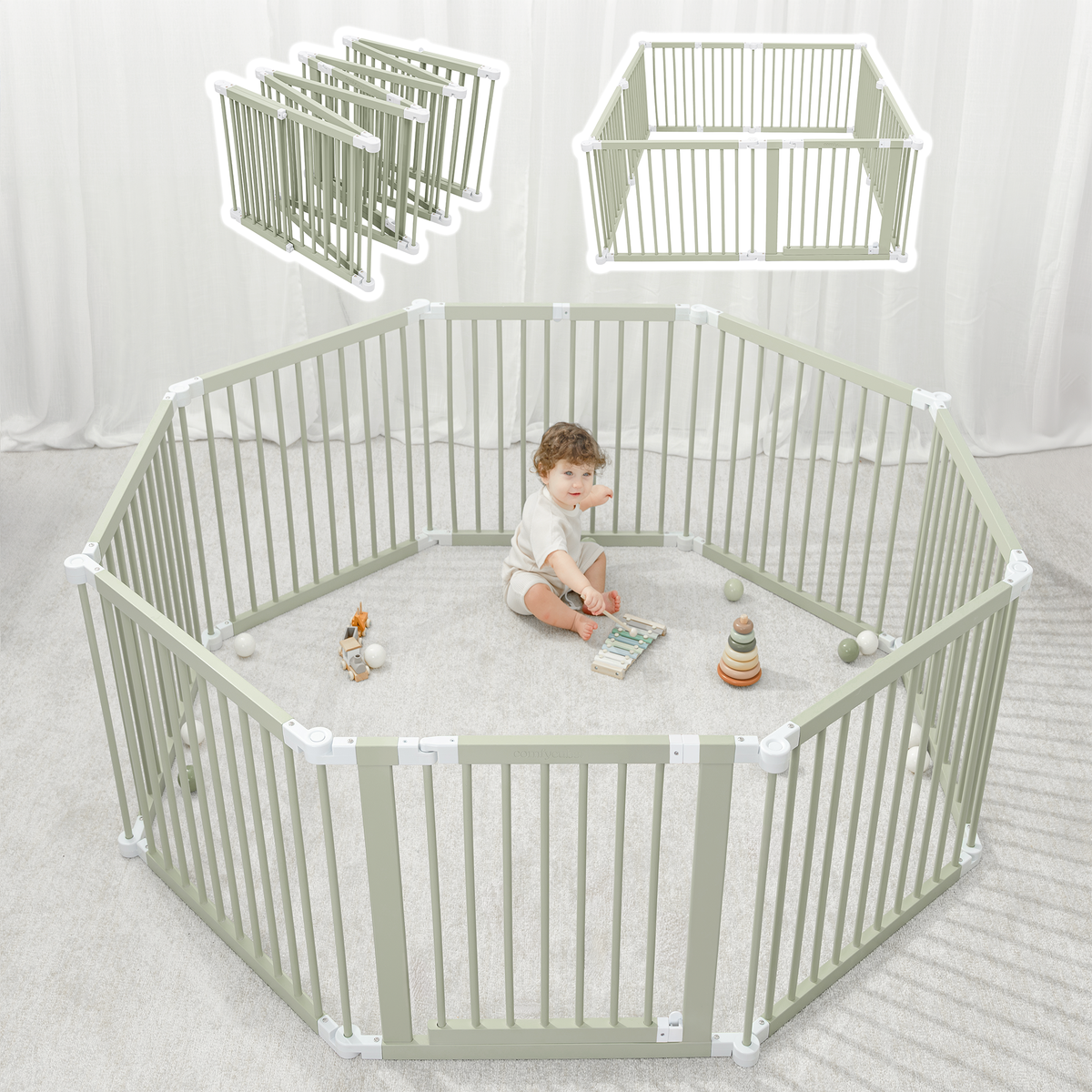 Playpen for Toddler and Babies in Sage