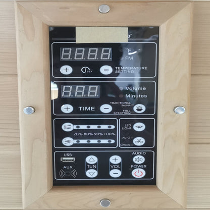 SAUNA EVOLUTION®  Finland Traditional Indoor Wooden Sauna Glass 07