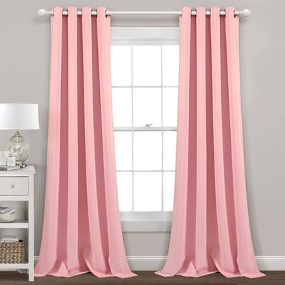 Insulated Grommet Blackout Window Curtain Panel Set