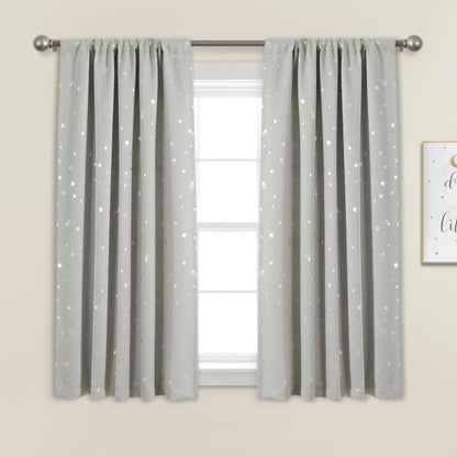 Star Blackout Window Curtain Set