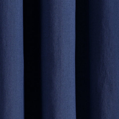 Insulated Grommet Blackout Faux Linen Window Curtain Panel