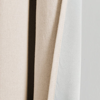 Insulated Grommet Blackout Faux Linen Window Curtain Panel