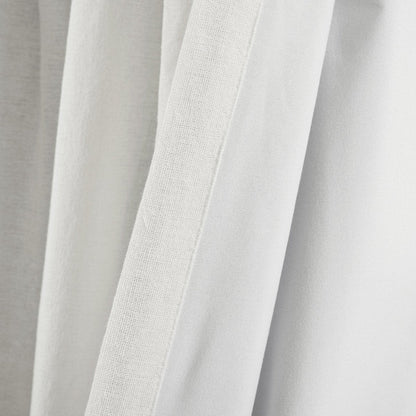 Linen Button Lined 100% Blackout Window Curtain Panel