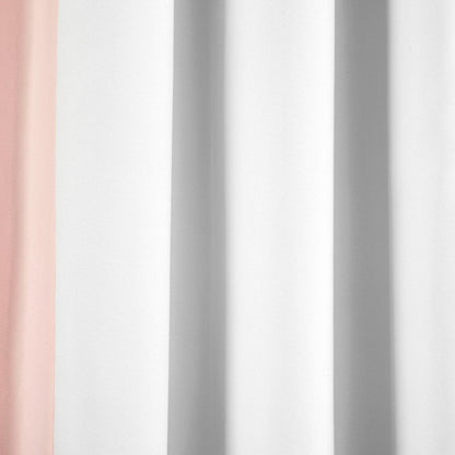 Block Border Blackout Window Curtain Panel