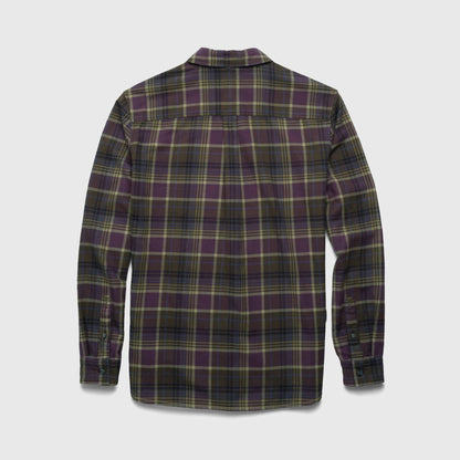 Brian Flannel Plaid Shirt - Grape Combo