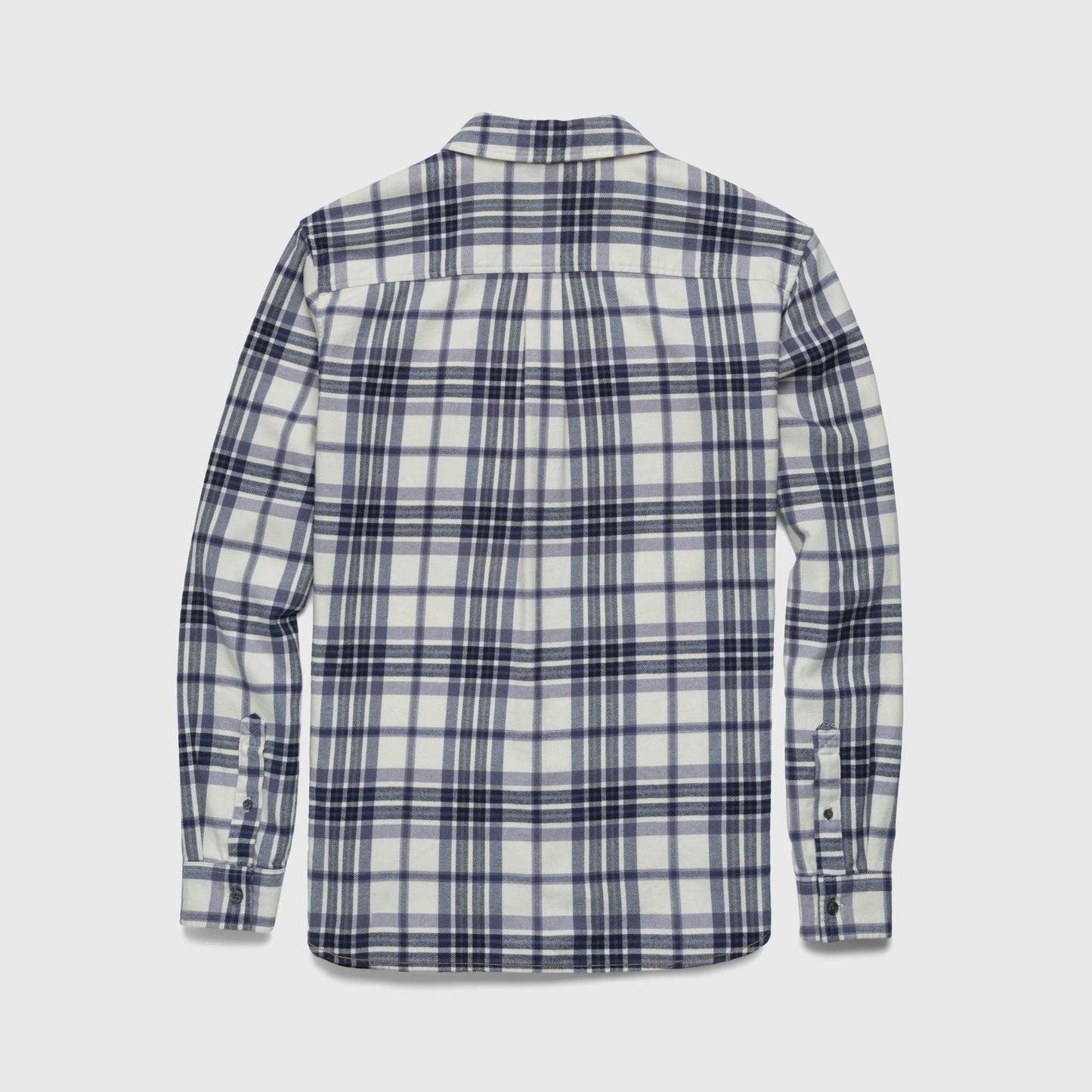 Brian Flannel Plaid Shirt - Jet Stream Combo