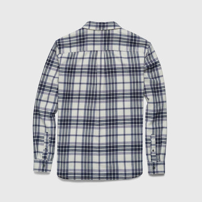 Brian Flannel Plaid Shirt - Jet Stream Combo