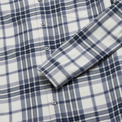 Brian Flannel Plaid Shirt - Jet Stream Combo