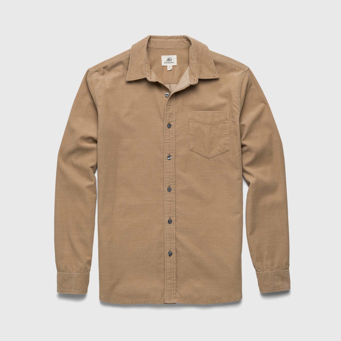 Brian Corduroy Shirt - Chinchilla