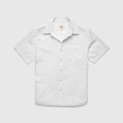 Joey Slub Island Shirt - Brilliant White