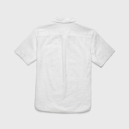 Joey Slub Island Shirt - Brilliant White