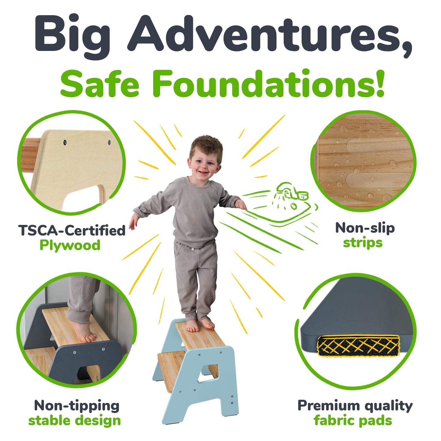 2-Step Stool for Kids