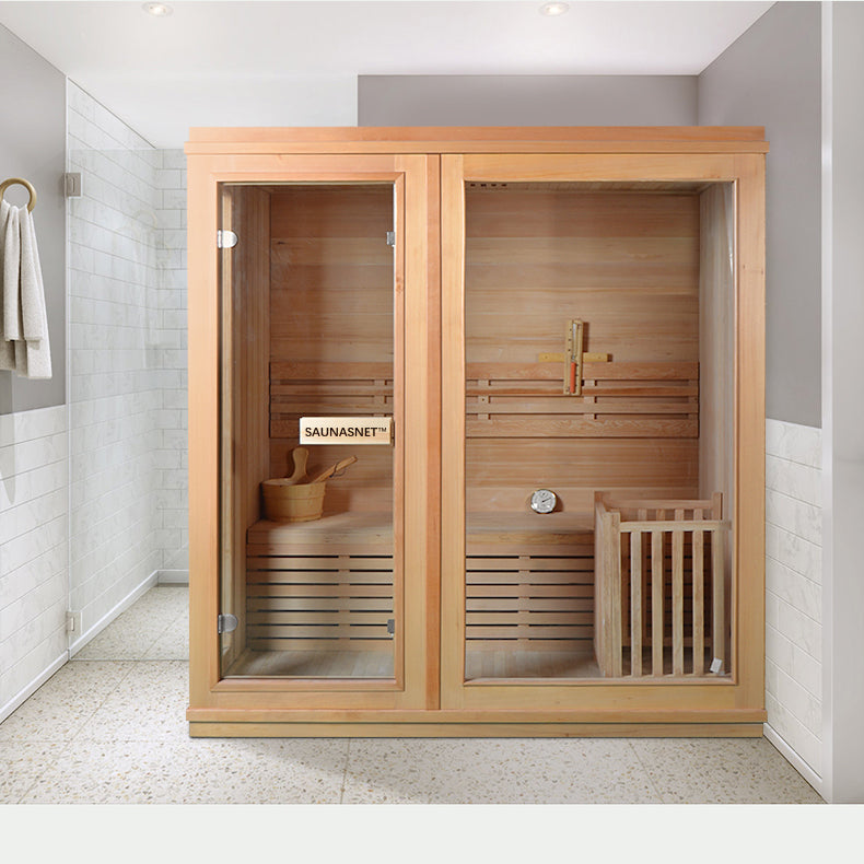 SAUNA EVOLUTION®  Finland Traditional Indoor Wooden Sauna Glass 07