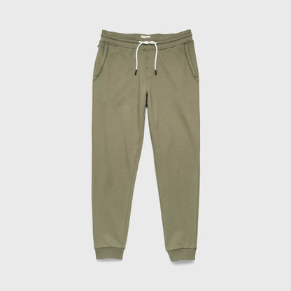 Dune Drawstring Terry Jogger - Lichen Green