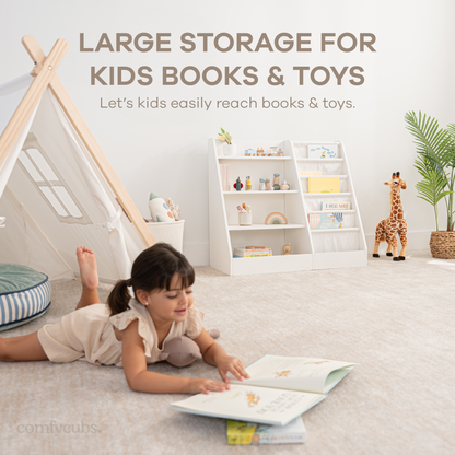 Kids Bookshelf - White