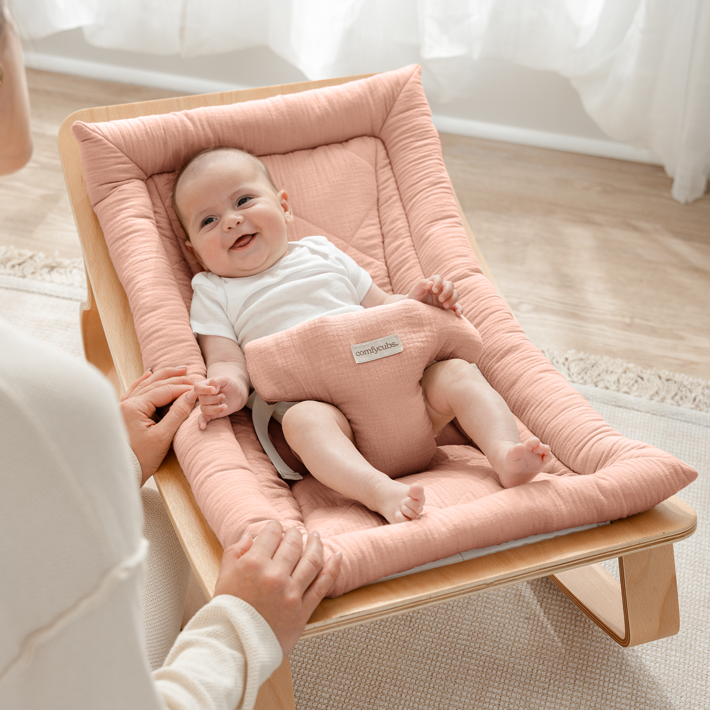 Baby Rocker for Ages 0-24 Months in Blush
