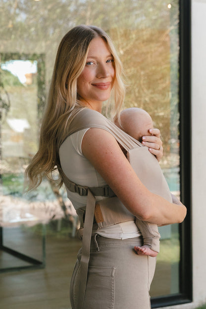 WildBird Desert Lark Newborn Buckle Wrap newborn M-position hip healthy positioning