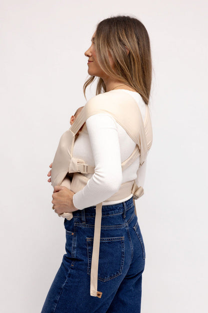 WildBird Sparrow Newborn Buckle Wrap side view padded waist belt detail
