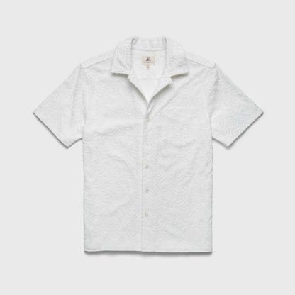 Mariner Terry Camp Collar Shirt - Brilliant White