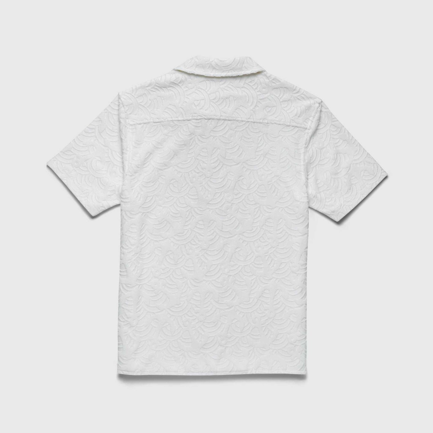 Mariner Terry Camp Collar Shirt - Brilliant White
